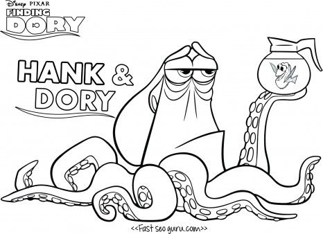 Finding Nemo Dory Coloring Pages