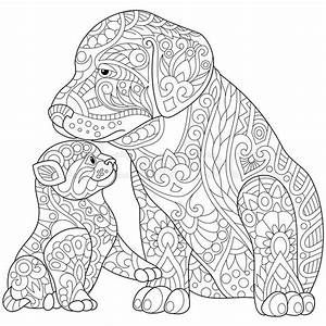 Cute Hard Puppy Coloring Pages