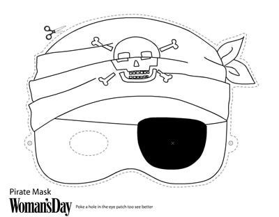 Printable Halloween Masks Coloring Pages