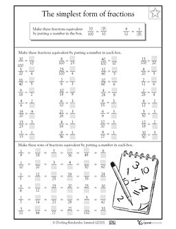 5th Grade Adding Dissimilar Fractions Worksheets