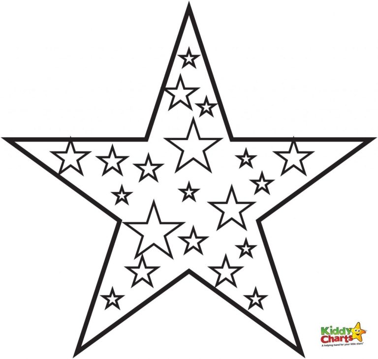 Stars Coloring Pages For Kids