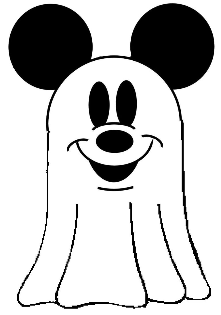 Ghost Halloween Disney Cute Ghost Coloring Pages