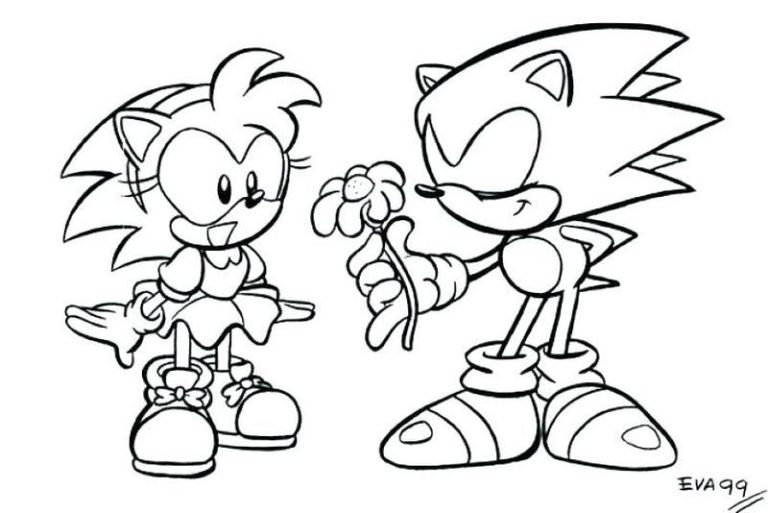 Classic Sonic The Hedgehog Coloring Sheets