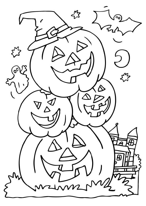Coloring Sheet Full Size Printable Halloween Coloring Pages