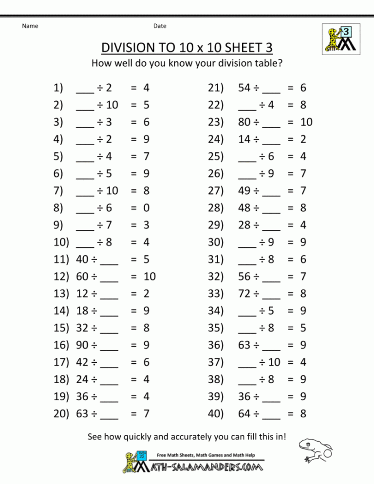 Maths Worksheets For Class 6 Free Download Pdf