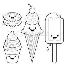 Food Cute And Easy Coloring Pages