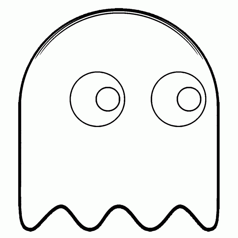 Pacman Ghost Pacman Coloring Pages