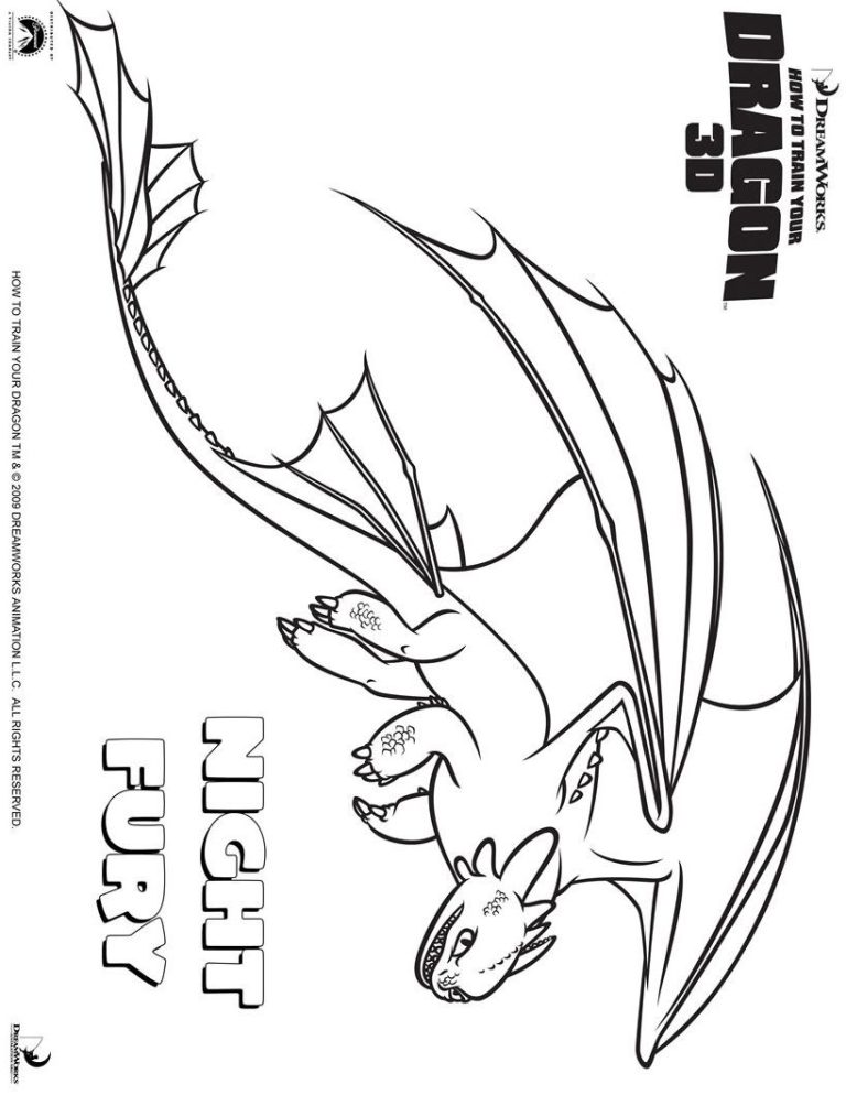 Coloring Book How To Train Your Dragon 3 Coloring Pages Light Fury
