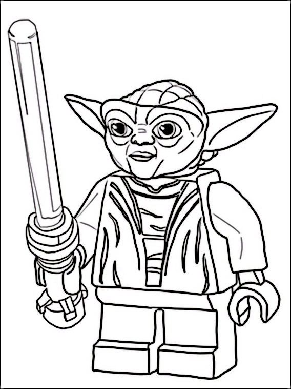 Luke Star Wars Lego Coloring Pages