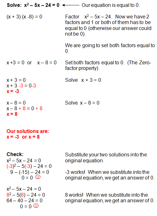 Easy Factoring Quadratic Equations Worksheet