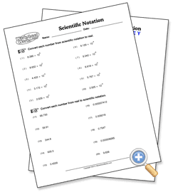 7th Grade Scientific Notation Worksheet Works Answers