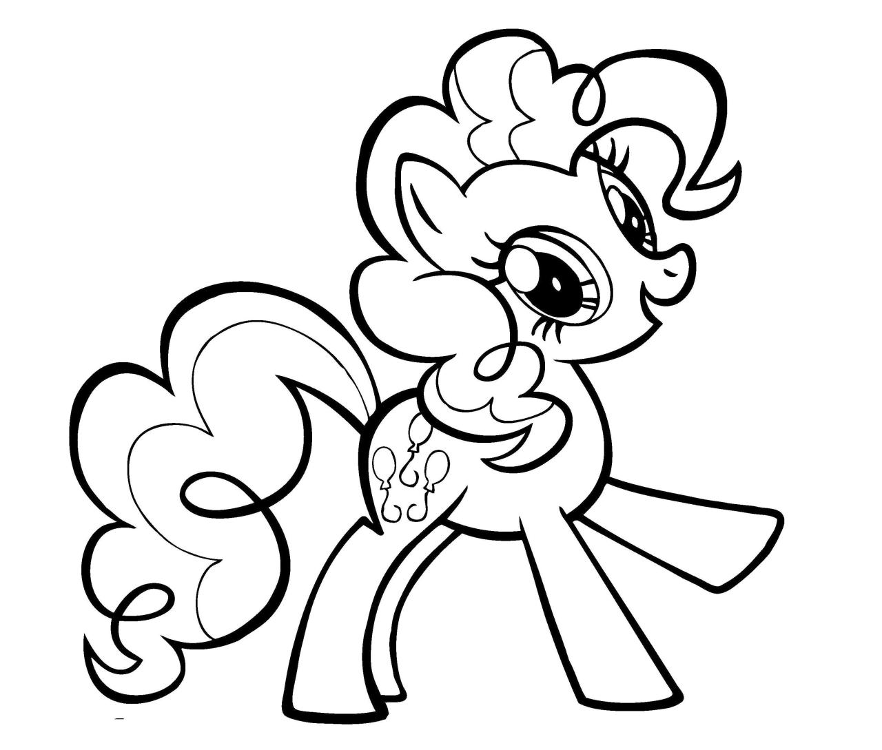 Pinkie Pie Coloring Page My Little Pony