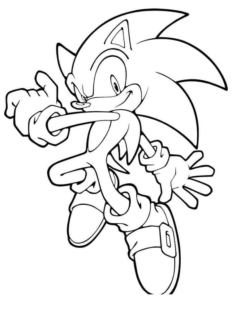 Super Sonic The Hedgehog Coloring Sheets