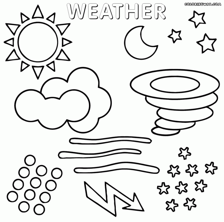 Weather Coloring Pages For Toddlers