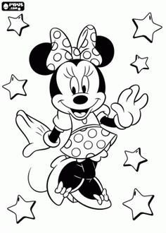 Birthday Printable Minnie Mouse Coloring Pages