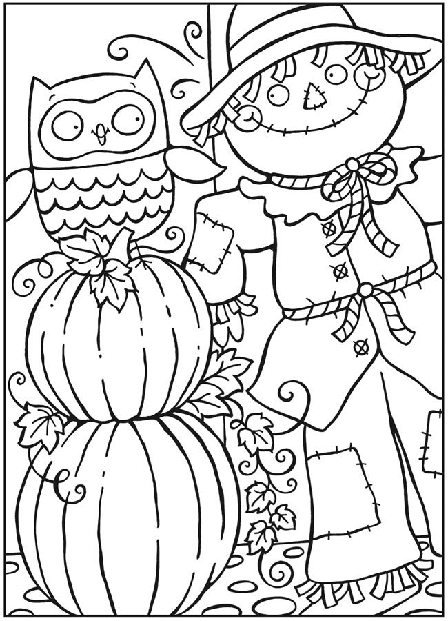Cute Easy Fall Coloring Pages