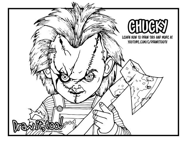 Chucky Coloring Pages For Kids