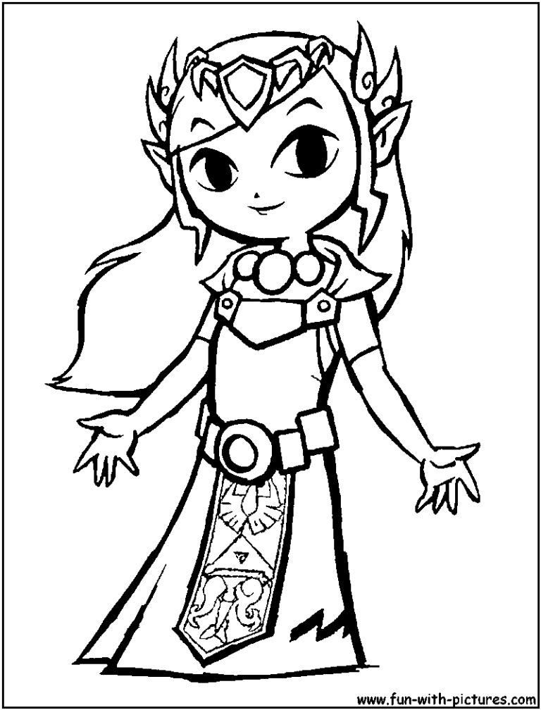 Majora's Mask Link Coloring Pages