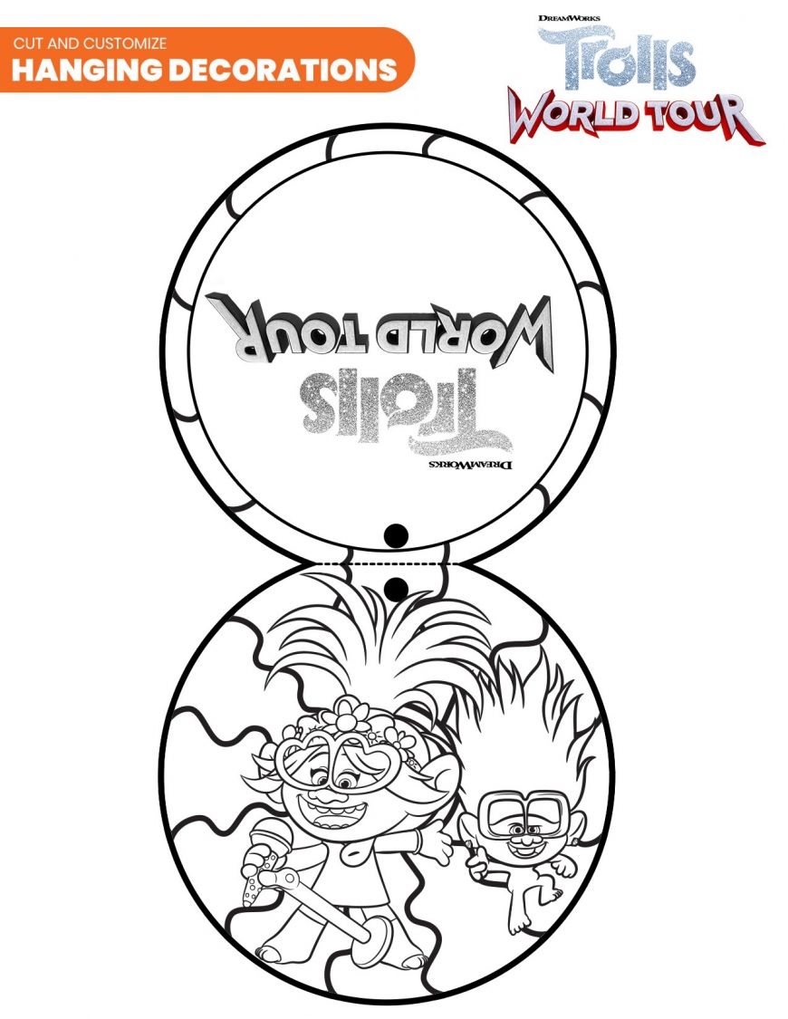 Trolls World Tour Coloring Pages Rock Poppy