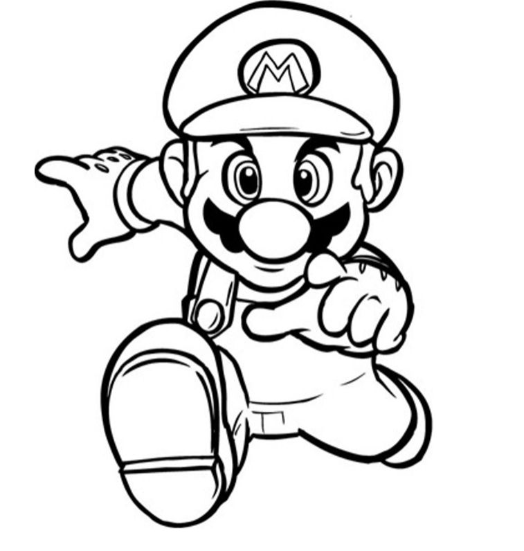 Printable Super Mario Sunshine Coloring Pages