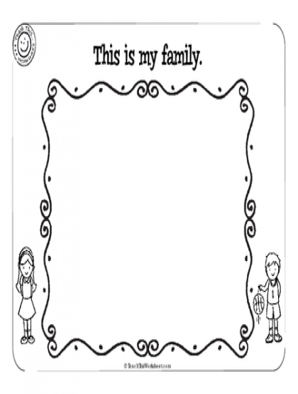 Family Matching Printable Family Worksheet For Grade 1