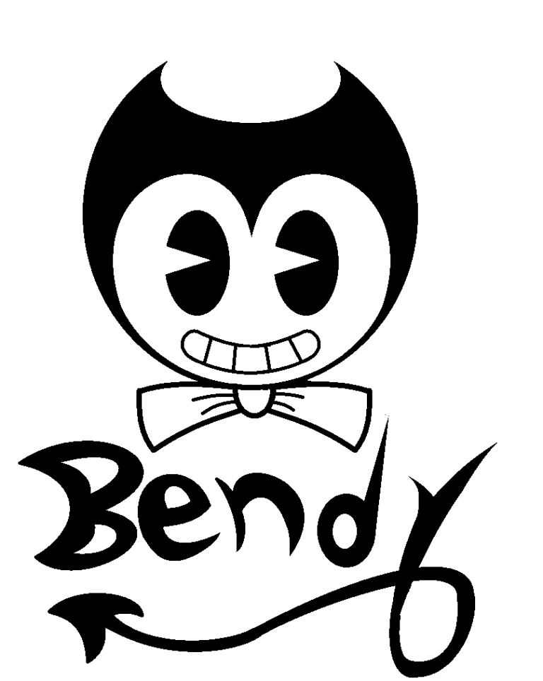 Full Body Minecraft Bendy Coloring Pictures