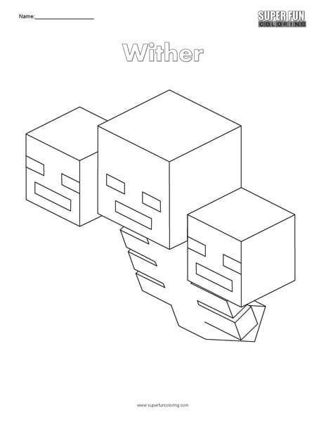 Coloring Book Minecraft Wither Storm Coloring Pages