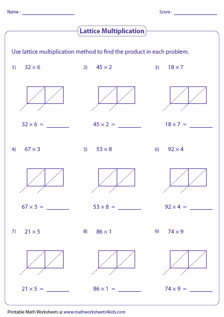 Cross Multiplication Method Worksheet