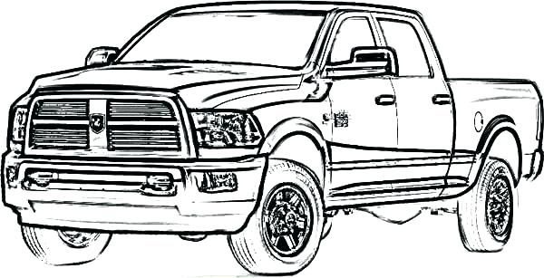 Pickup Truck Coloring Pages For Kids