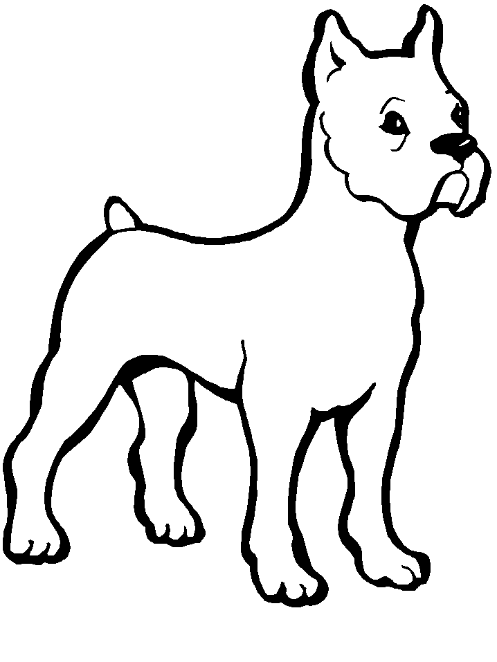 A Coloring Page Of A Dog