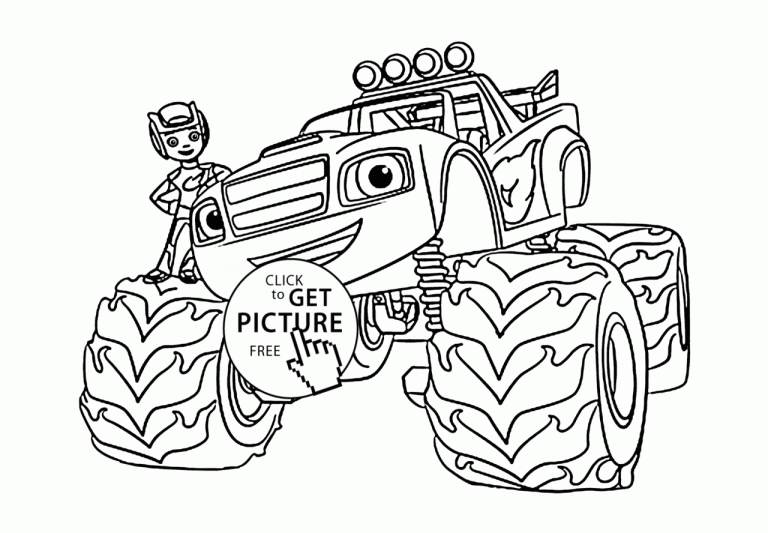 Printable Free Monster Truck Coloring Pages