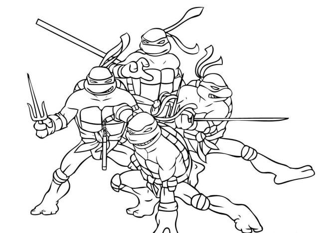 Nickelodeon Tmnt Coloring Pages