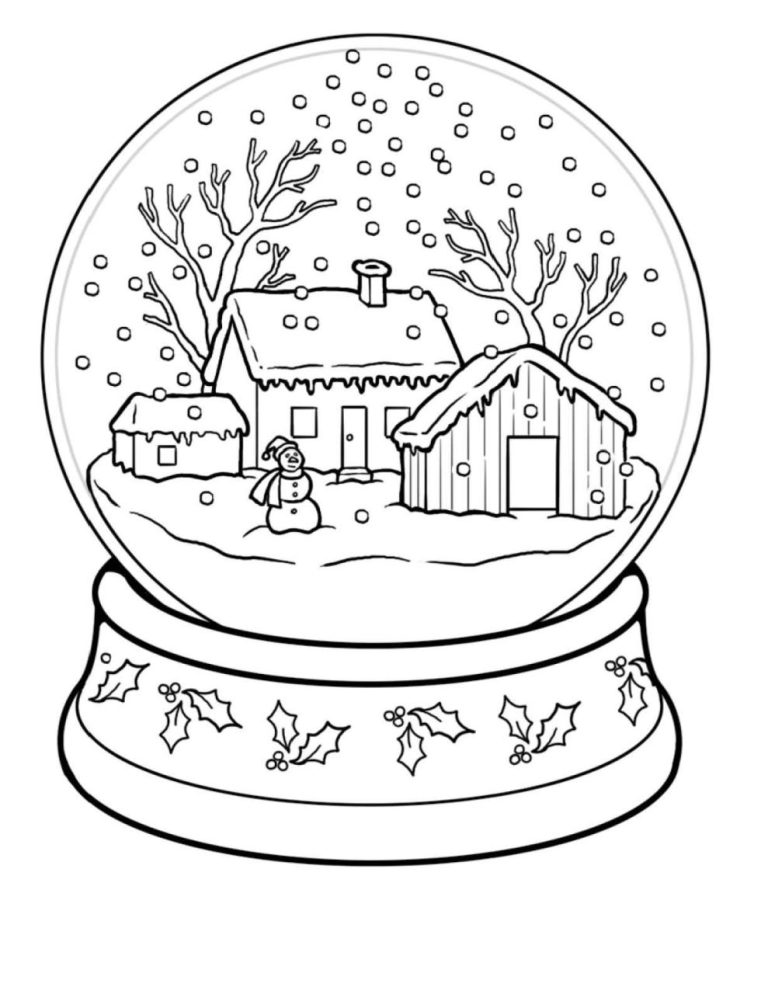Winter Season Colouring Pages For Kids