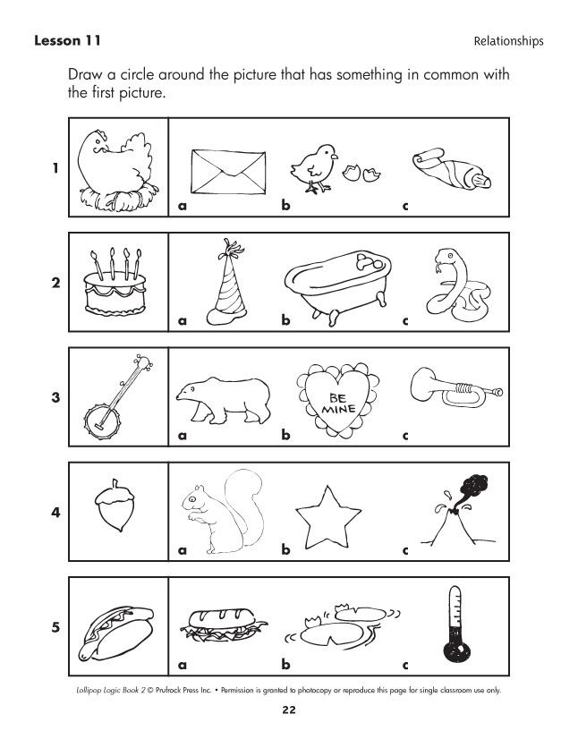 Critical Thinking Worksheets For Kindergarten