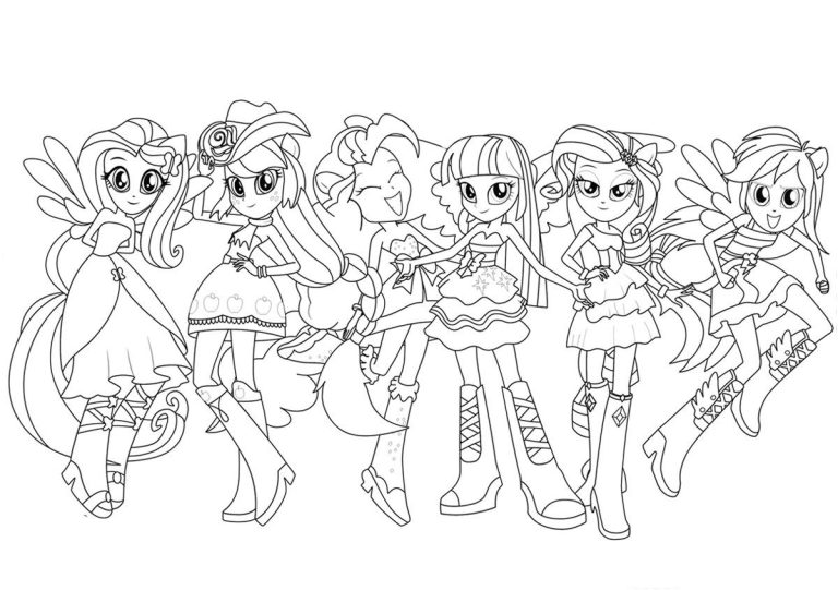 Free Printable My Little Pony Equestria Girls Coloring Pages