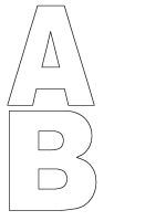 Single Printable Alphabet Letters For Kids