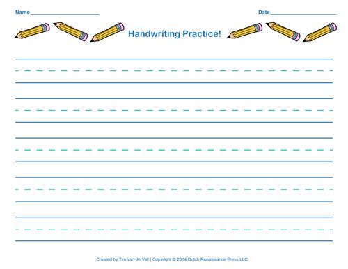 Handwriting Worksheets Printable 4 Line Page For English Writing Pdf