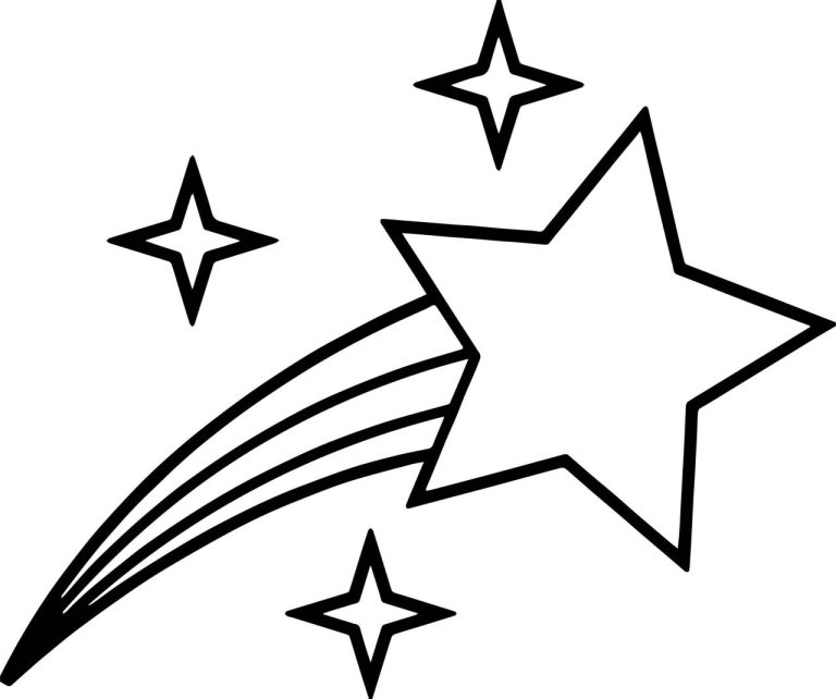 Star Coloring Pages For Preschoolers