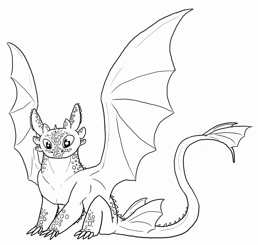 Free Printable Toothless And Light Fury Coloring Pages