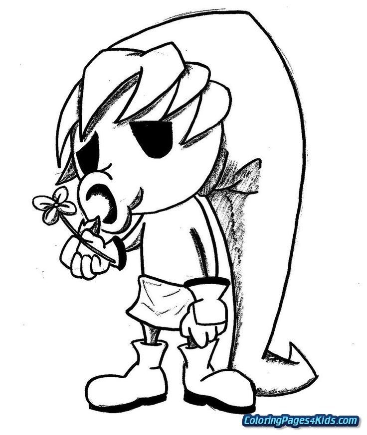 Wind Waker Link Coloring Pages