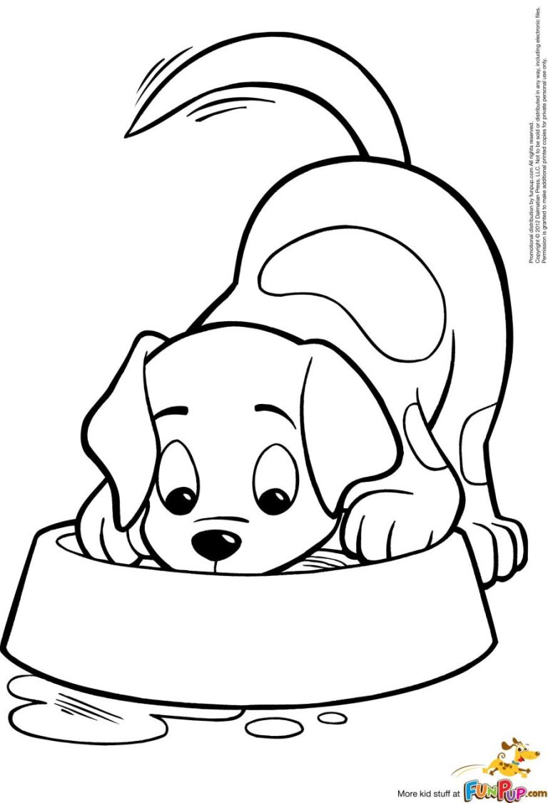 Puppy Dog Pictures To Color