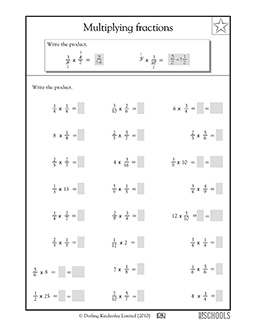 Mixed Fractions Worksheets Grade 5
