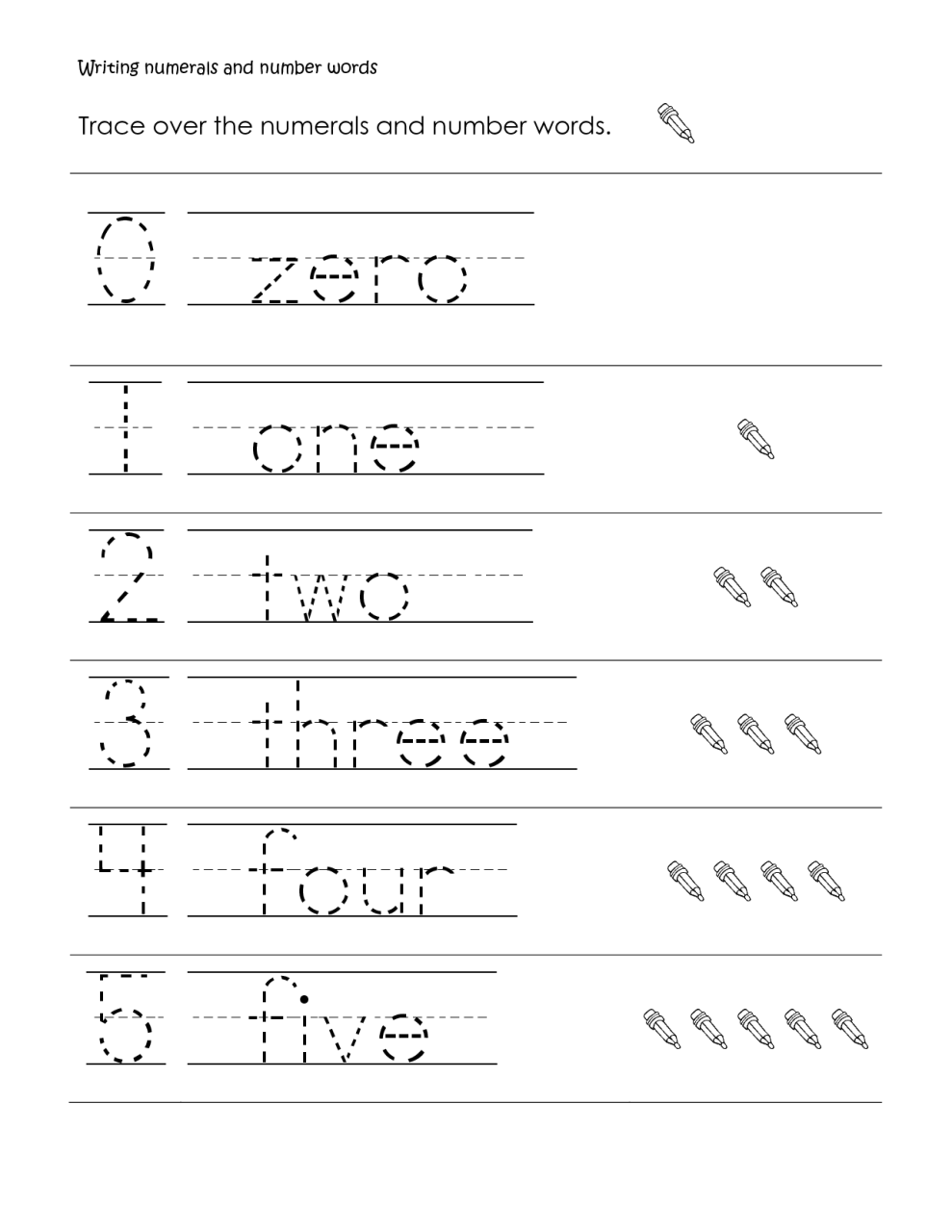 Free Handwriting Worksheets For 1st Grade