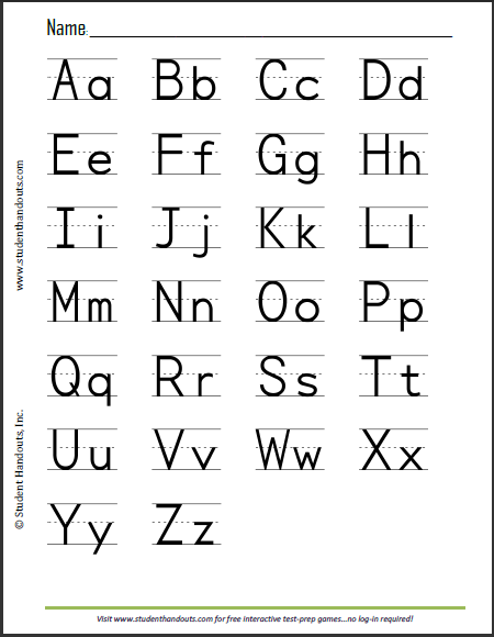 Pdf Alphabet Letters With Pictures Printable Free