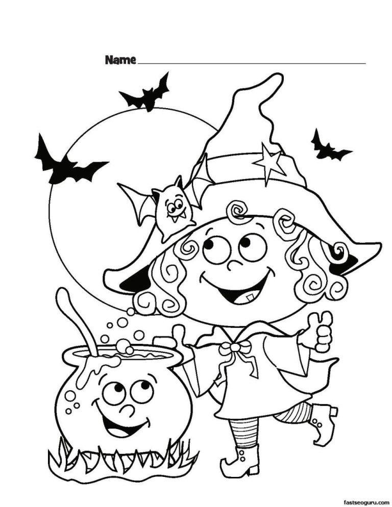 Halloween Coloring Activities For Kids