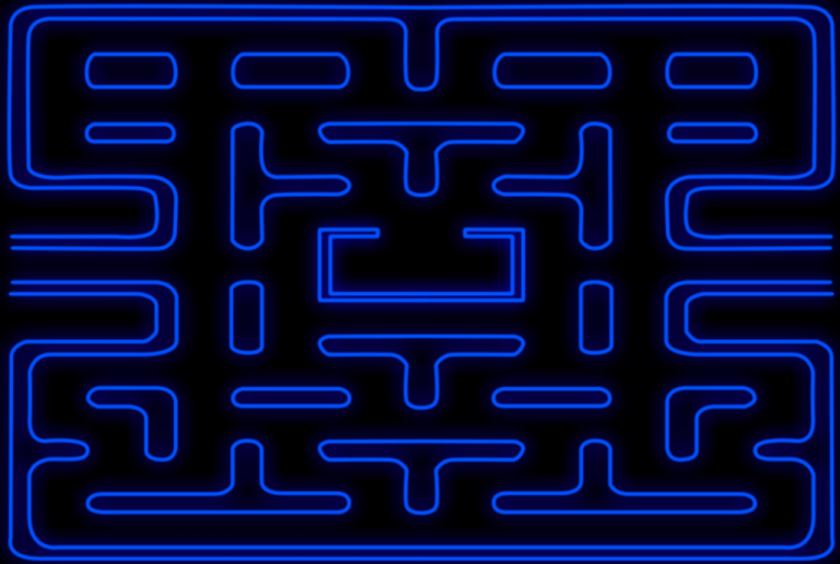 Maze Pacman Coloring Pages