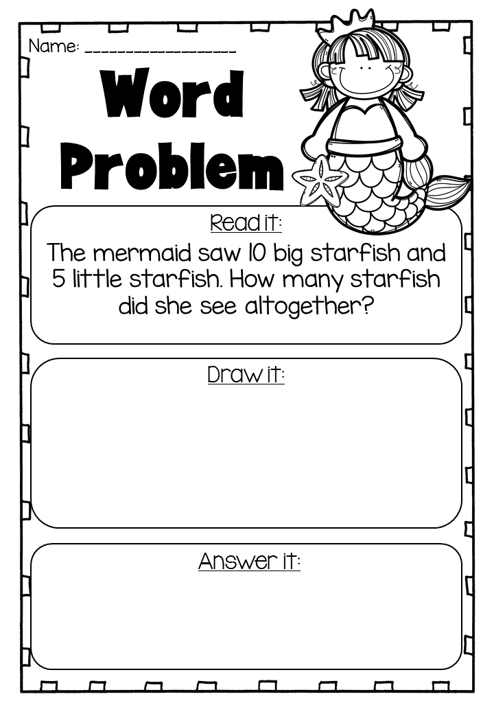 Easy Subtraction Word Problems 1st Grade