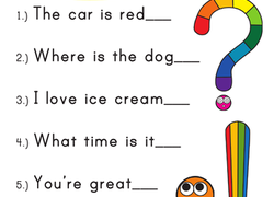 1st Grade Free Printable Punctuation Worksheets