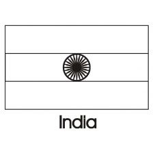 Printable India Flag Coloring Pages