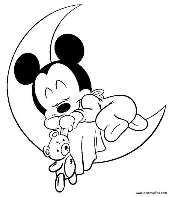 Baby Coloring Book Printable Minnie Mouse Drawing